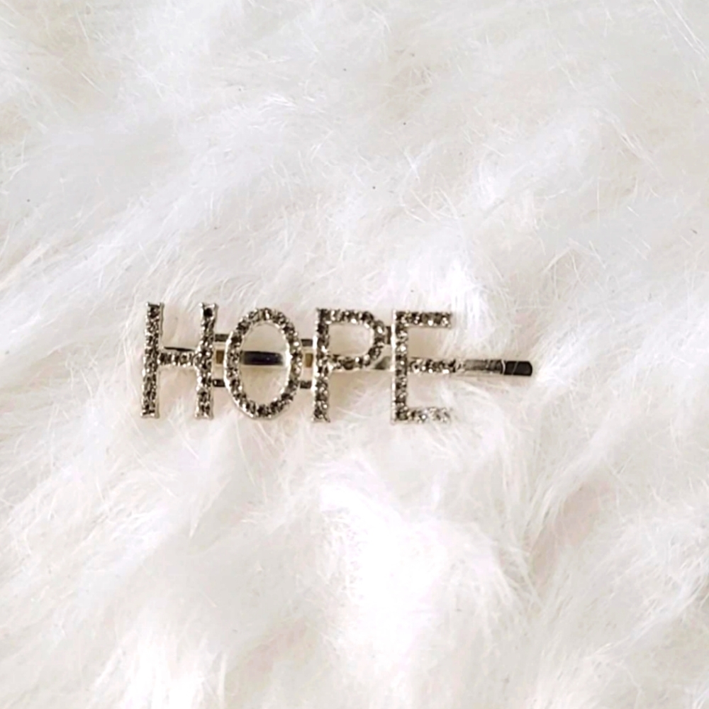 Silver Crystal Hair Pin